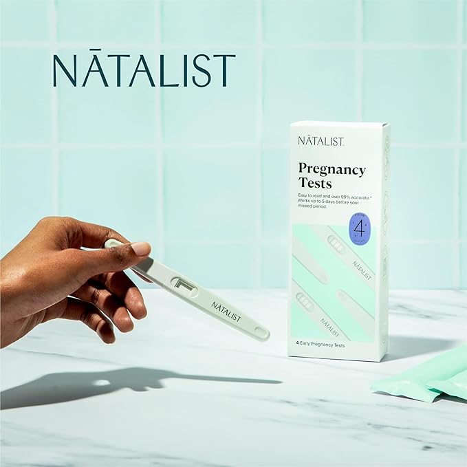 Natalist Pregnancy Tests Early Home Detection Kit for Women - Clear & Accurate Rapid Results Ease Your Mind up to 5 Days Before Missed Period - 4 Count (1)