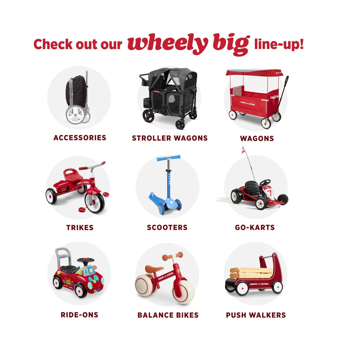 Radio Flyer City Luxe Stroll 'N Wagon, for Ages 1+, 3-in-1 Push or Pull, with Bench Mode, Easy Fold, UV Canopy, 5-Point Harnesses, Front Caster Wheels & 12" Rear Wheels, Stroller Wagon for Kids