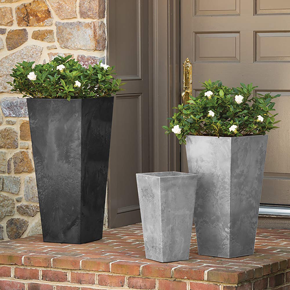Novelty ArtStone 35190.01 Ella Tall Planter Grey 19.5-inch