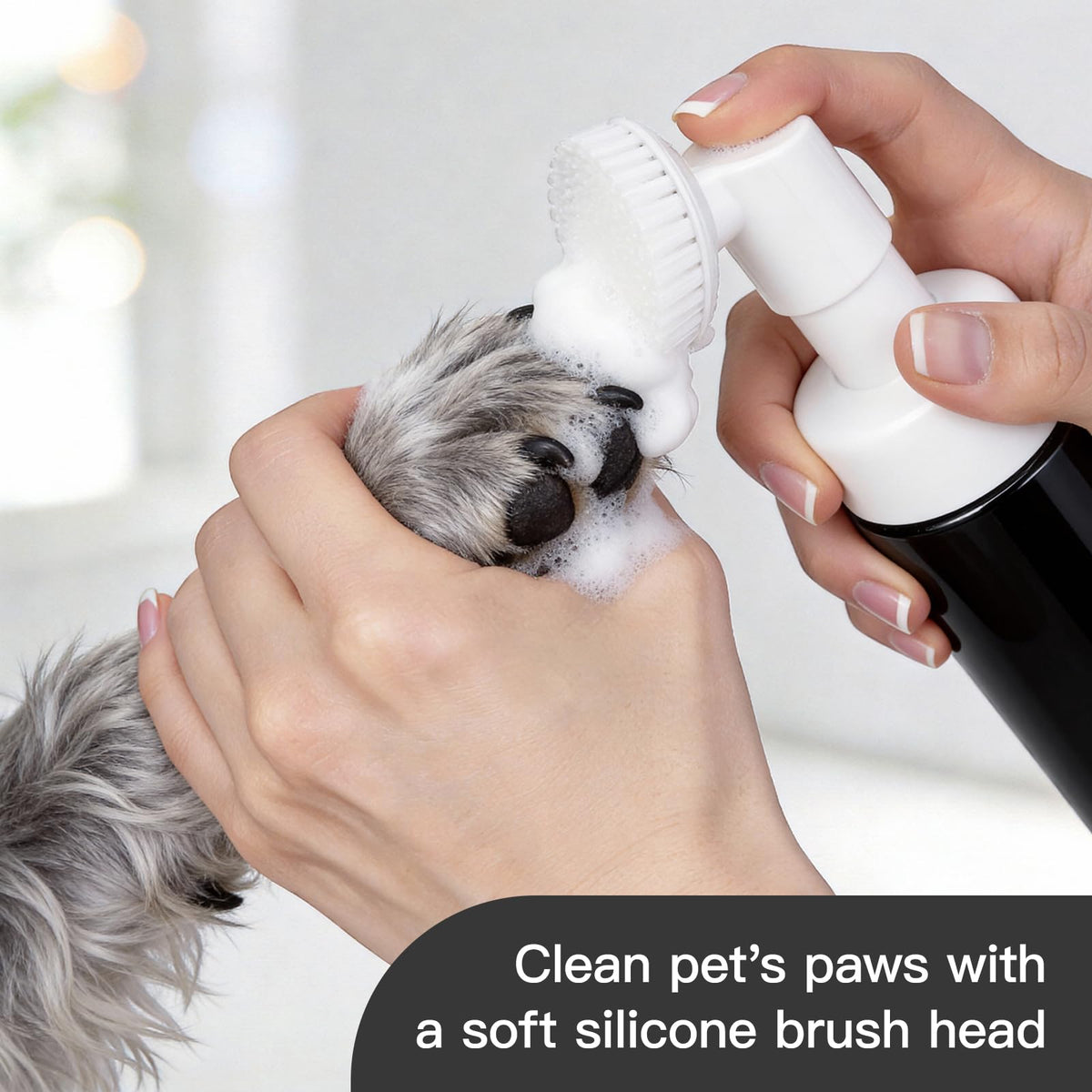 2 OZ Foam Bottle with Brush (3 Count)
