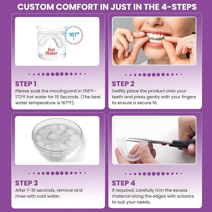 Grinding Mouthguard, Designed for Light Sleeper, Ultra Soft & Well-Fitting—All Without The Bulk