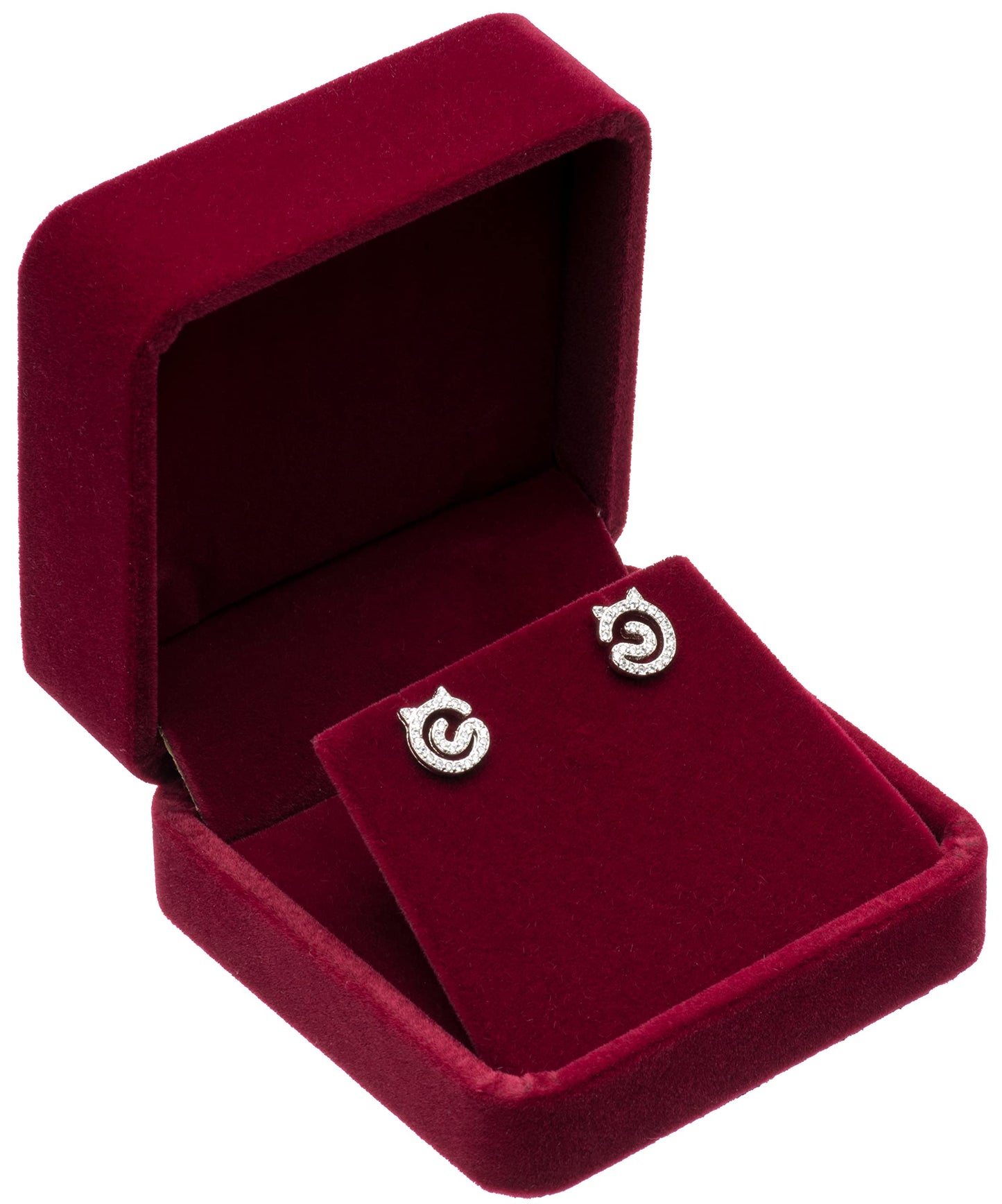 Giftop Velvet Earring Gift Boxes Jewelry Box (Red)