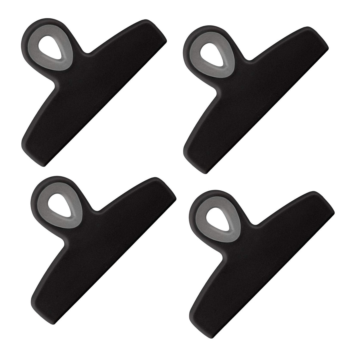 Bag Clips Heavy Duty Chip Clip and Refrigerator Magnet Clips for Food Storage with Air Tight Seal Grip (4 Count)