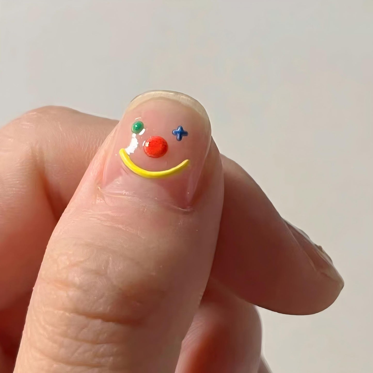 Dedyel Cute Face Nail Stickers 5D Embossed Simple Graffiti Self-Adhesive Stickers for Nail Art Decoration for Men Women Couples