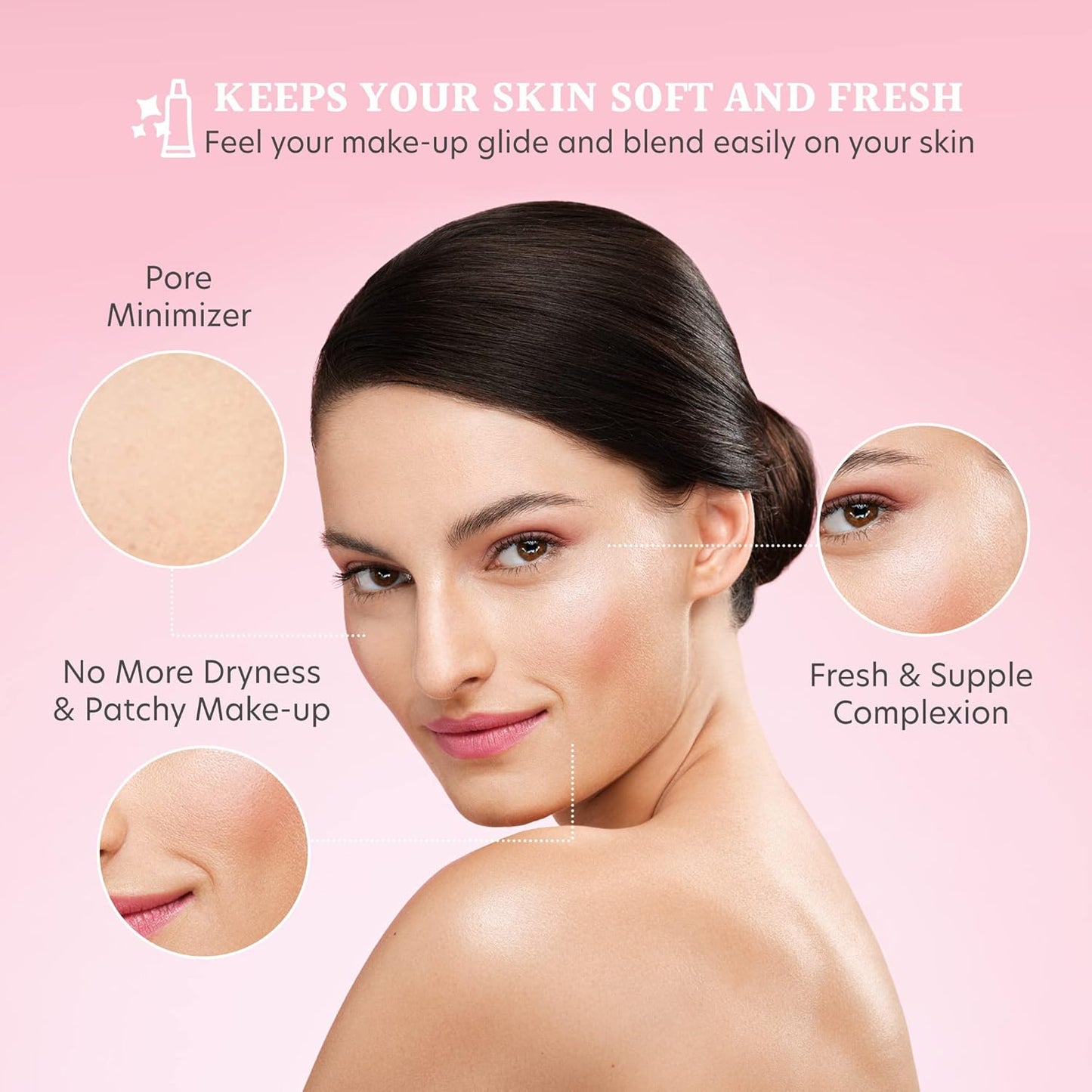 Dermacol - Satin Makeup Base, Matte Face Primer for Wrinkles and Pores, Transparent Makeup Primer for Oily Skin & Dry and Combination Skin, Easy to Blend Pore Filling Primer, No Preservatives, 10 mL