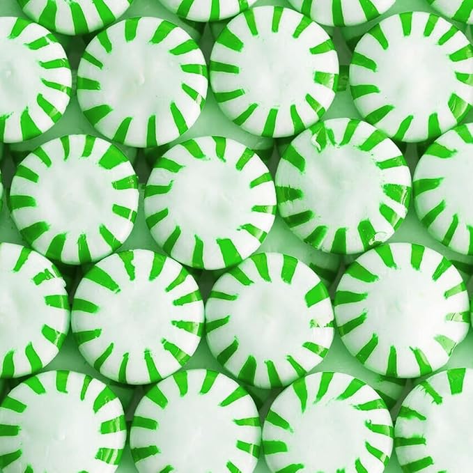 Starlight Spearmint Individually Wrapped Candy, 6 Pound Bulk Pack, Sweets for On the Go Refreshment, Starlight Mints Bulk Candy.