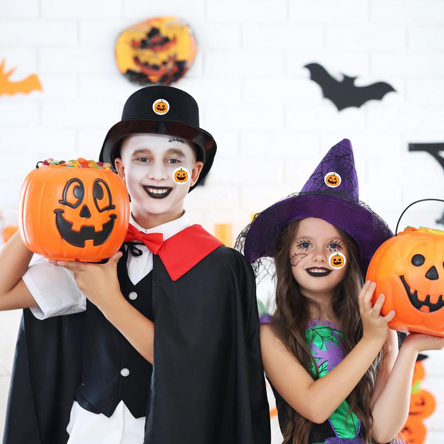 Anwyll 1000Pcs Halloween Stickers + 60Pcs Halloween Labels Gift Stickers