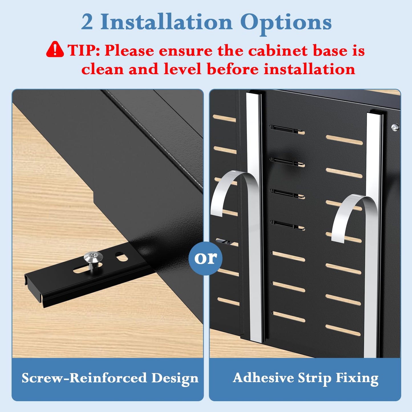 Aisslro Under Sink Organizer, 2 Tier Under the Sink Storage, Expandable Adjustable Slide Out Pull Out Under Cabinet Organizers Shelf, for Kitchen Bathroom Pantry Closet Organization, Black