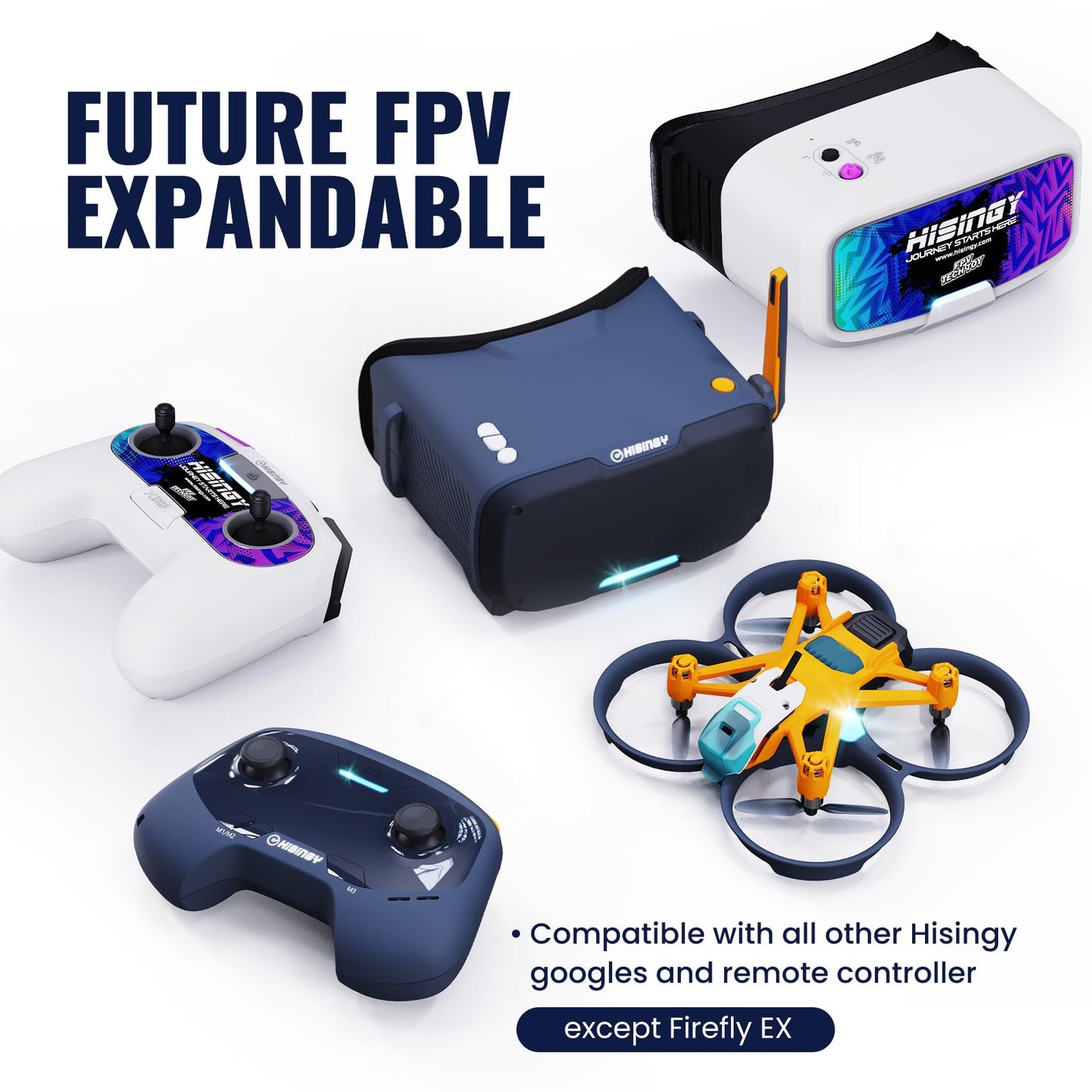 HISINGY Firefly FPV Done Kit,FPV Drone for Kids and Beginners,Micro Drone with Camera, APP Control, Altitude Hold, Video Record and Download,Kids Toys for Boys and Girls, Gift Toys for Birthdays