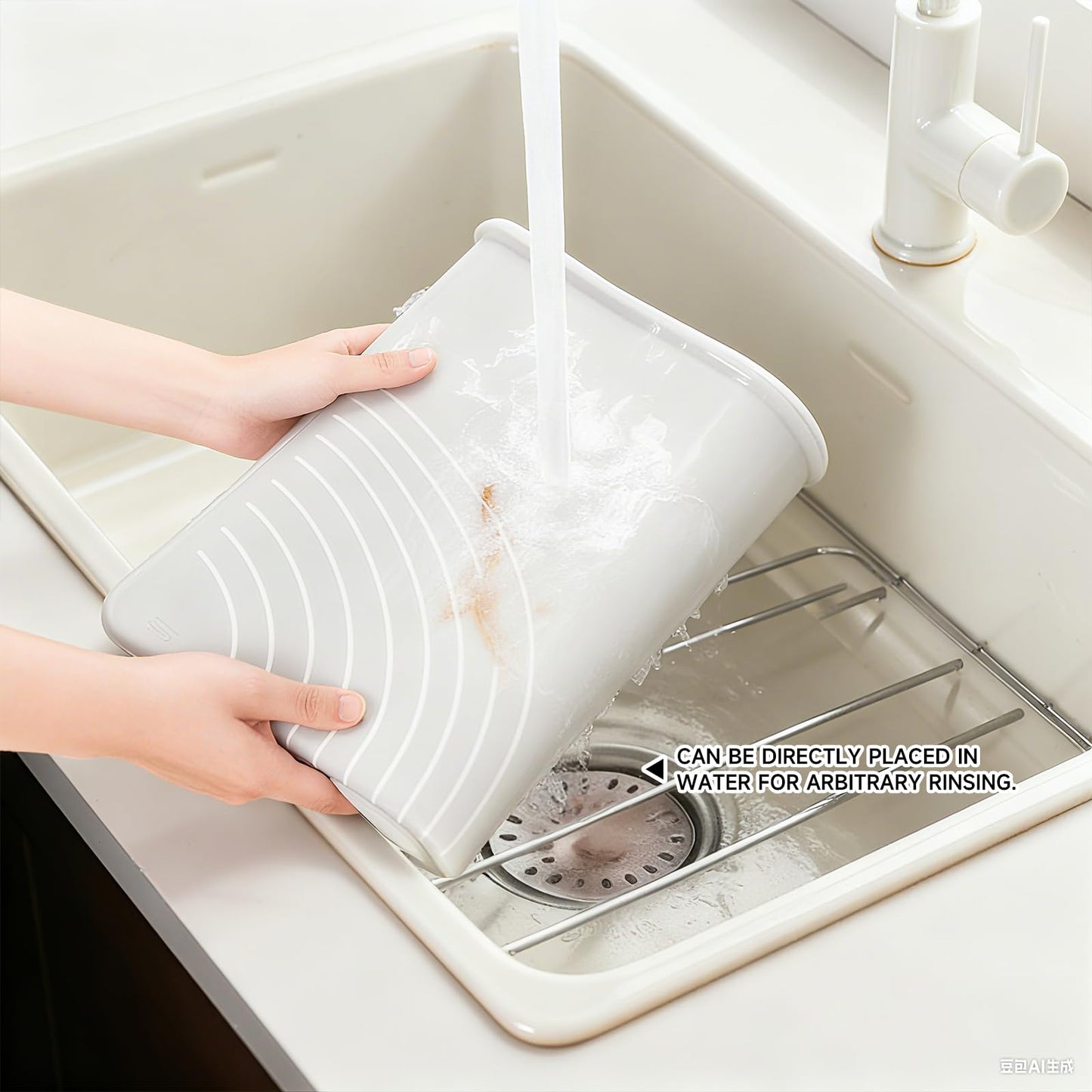 LCOCWMYS Silicone Baking Mat 27"L x 20"W Silicone Baking Mat with Raised Lip, Ideal for Making Pastries, Bread, Cookies, Pizza, Fondant, Pasta