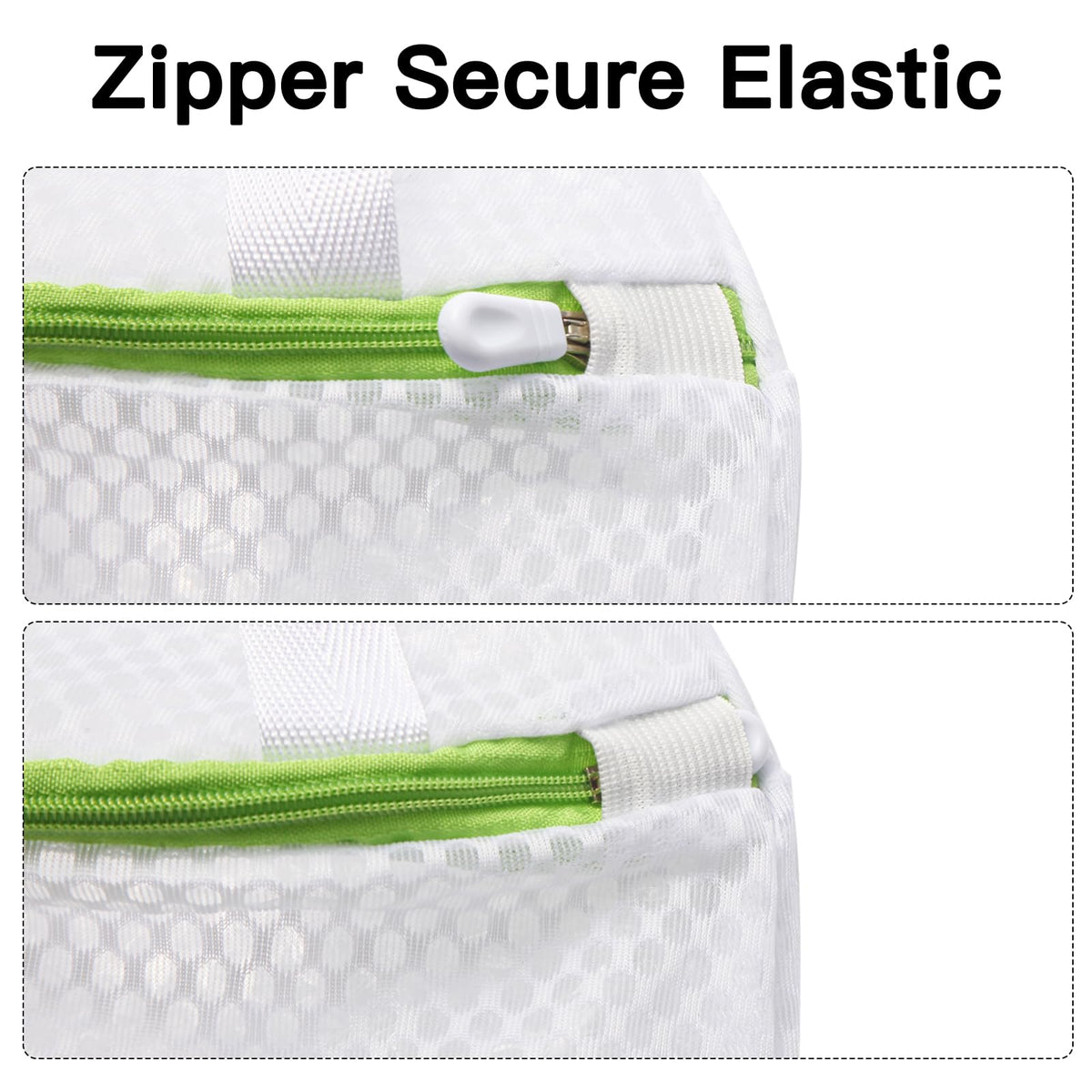 3 Pack Hanging Mesh Laundry Bags with S Hooks (3 Count)