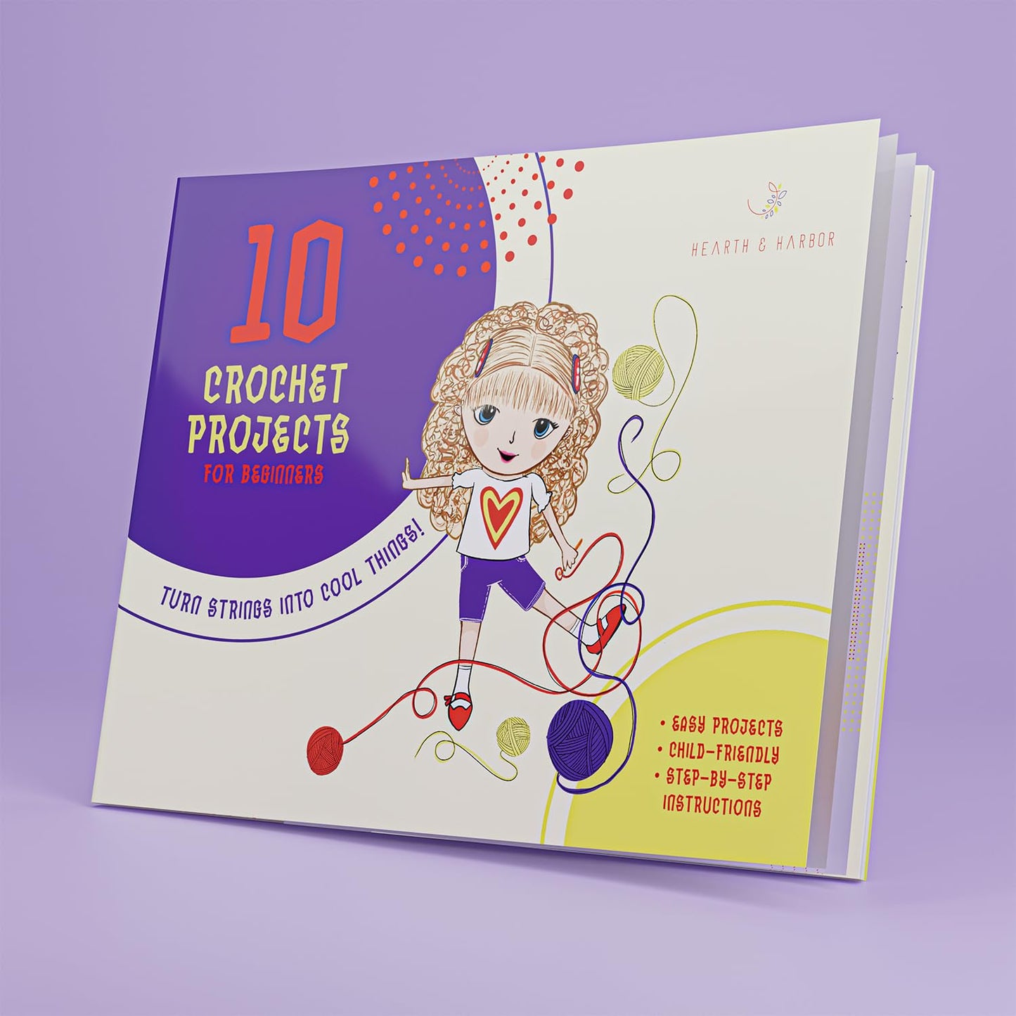 Learn to Crochet Kit for Beginners Adults – Beginner Crochet Kit for Adults and Kids, 80 Piece Crochet Set with Step-by-Step Guide and Projects Book, Crochet Starter Kit, Crochet Yarn, and Hooks