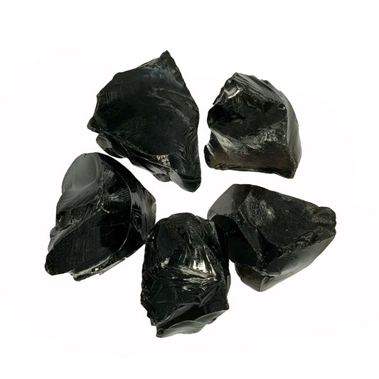 0.45lb Natural Black Obsidian Bulk Raw Crystals, 1.2-2″Large Healing Stones for Scorpio, Sagittarius, Protection, Tumbling, DIY Crafts, Meditation
