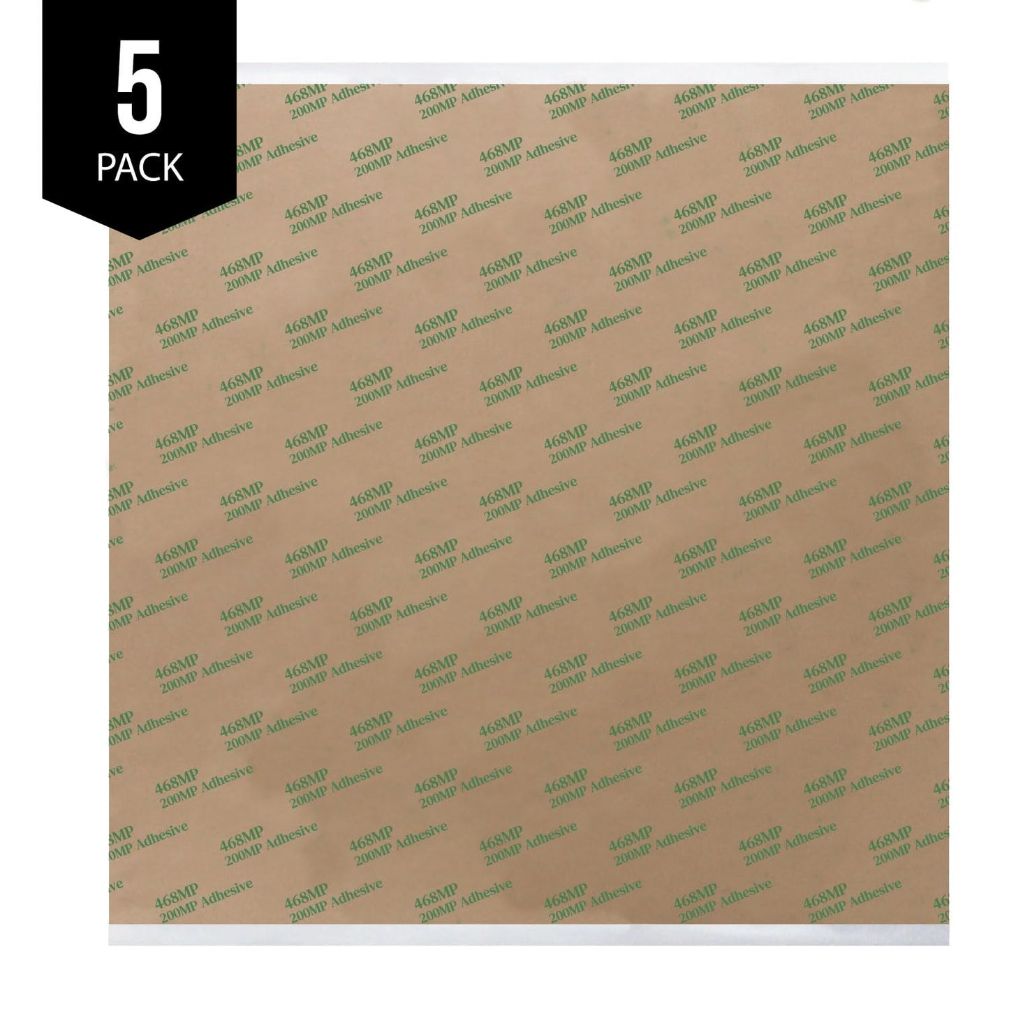Gizmo Dorks 468MP Double Sided Adhesive Transfer Tape Sheets 12" x 12" (5-Pack)