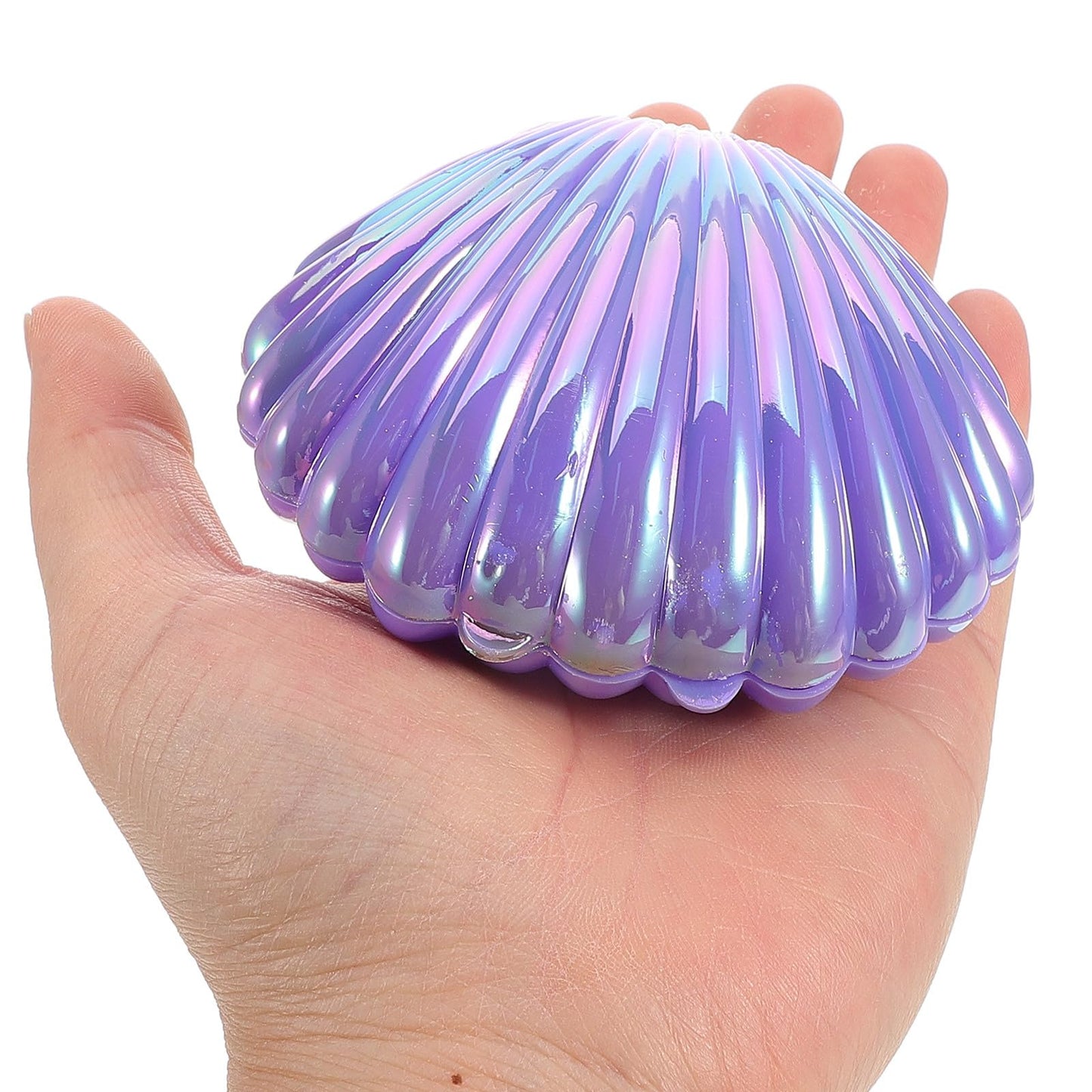 20pcs Sea Shells Candy Boxes Party Favor Containers Clam Treat Holders Plastic Chocolate Jar for Wedding Birthday Shower Decorations Supplies