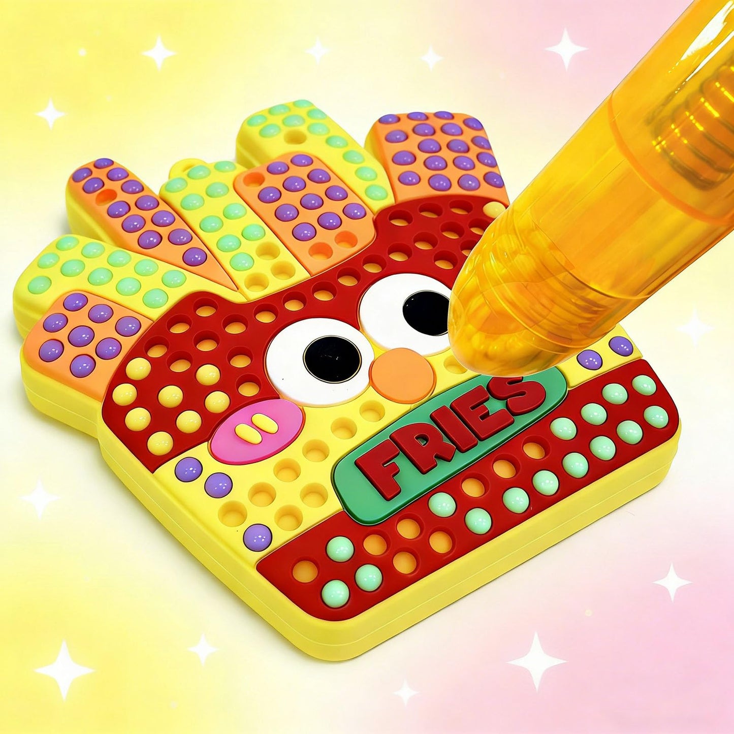 VattaFrast DIY Bead Art & Mosaic Kit for Kids Ages 6-12 Complete Craft Set with 15PCS Colorful Templates Fun Stencils Bead Pens Creative Arts Crafts Activity for Boys Girls