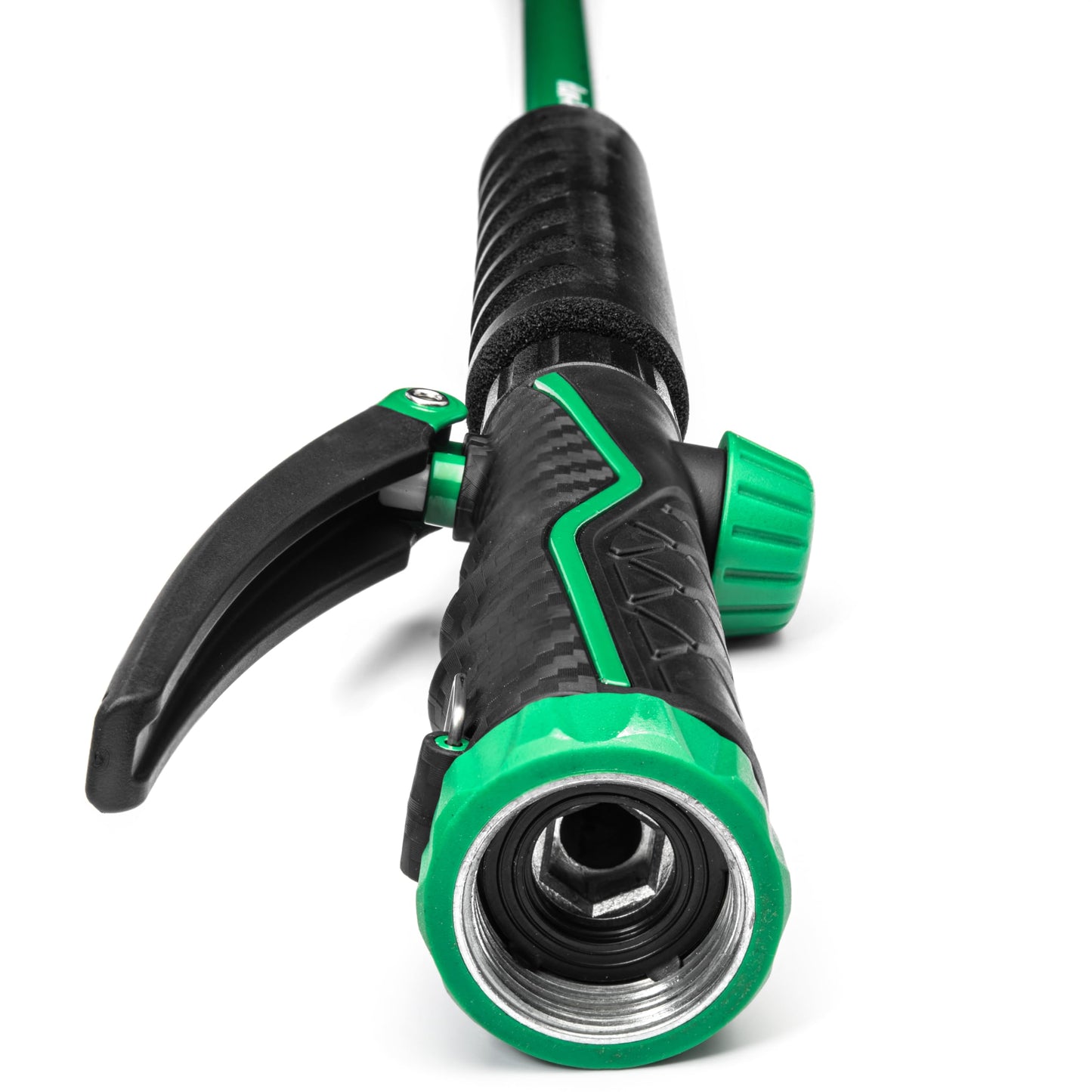 Rain Bird TRNZLWAND36 36" Watering Wand Garden Hose Nozzle, Front Trigger, Carbon Fiber Texture, Shower Spray Pattern