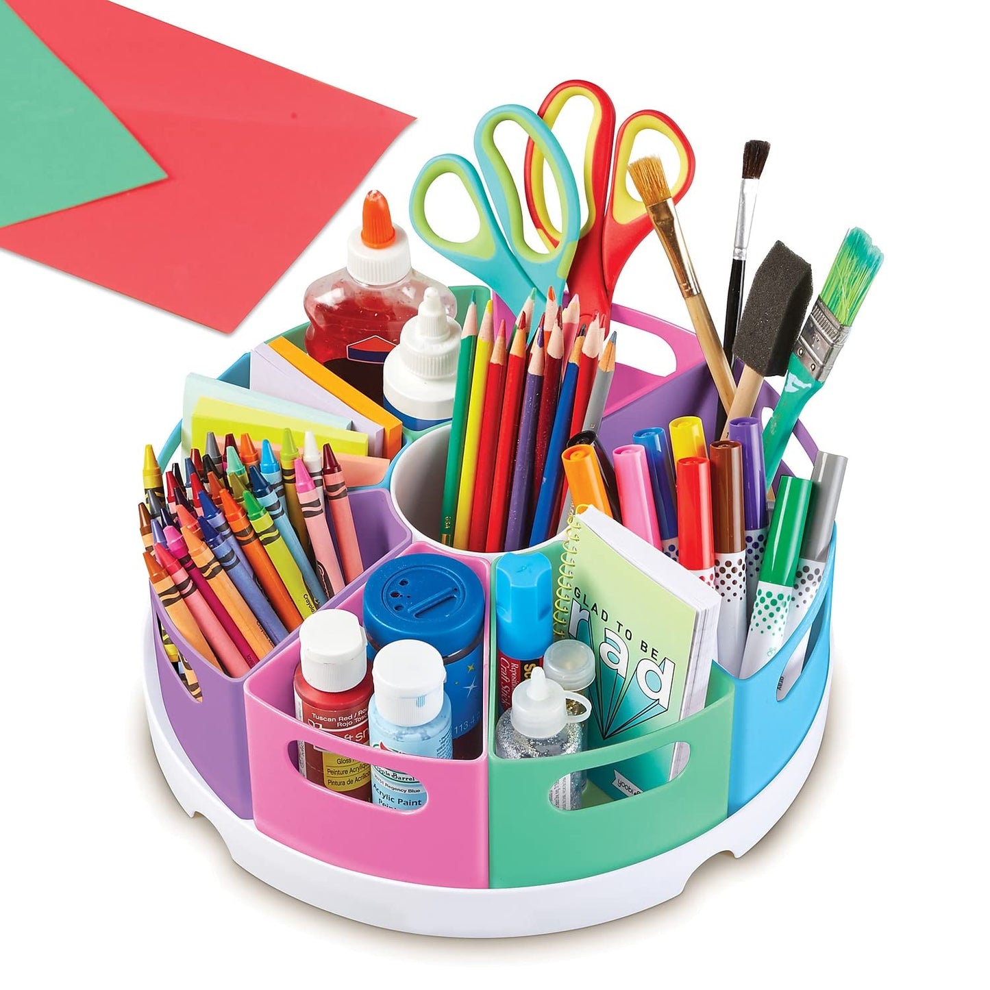 Learning Resources Create-a-Space Storage Center - Desk Organizer for Kids, Homeschool, Caddy, Back to School, Classroom Must Haves