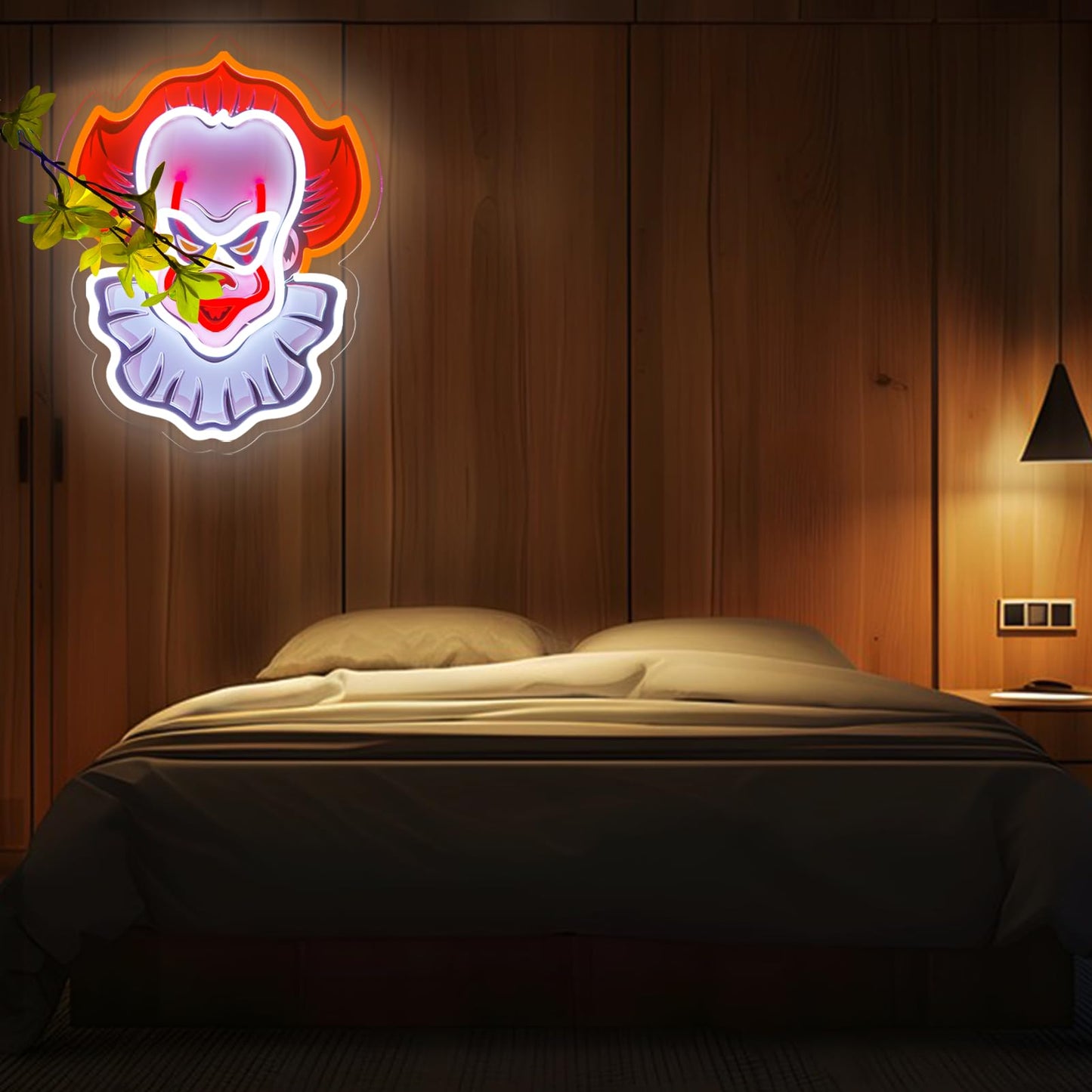 OIZEGO Clown Neon Signs for Wall Decor Neon Lights for Bedroom Led Business Signs Suitable for Man Cave Bar Pub Restaurant Art