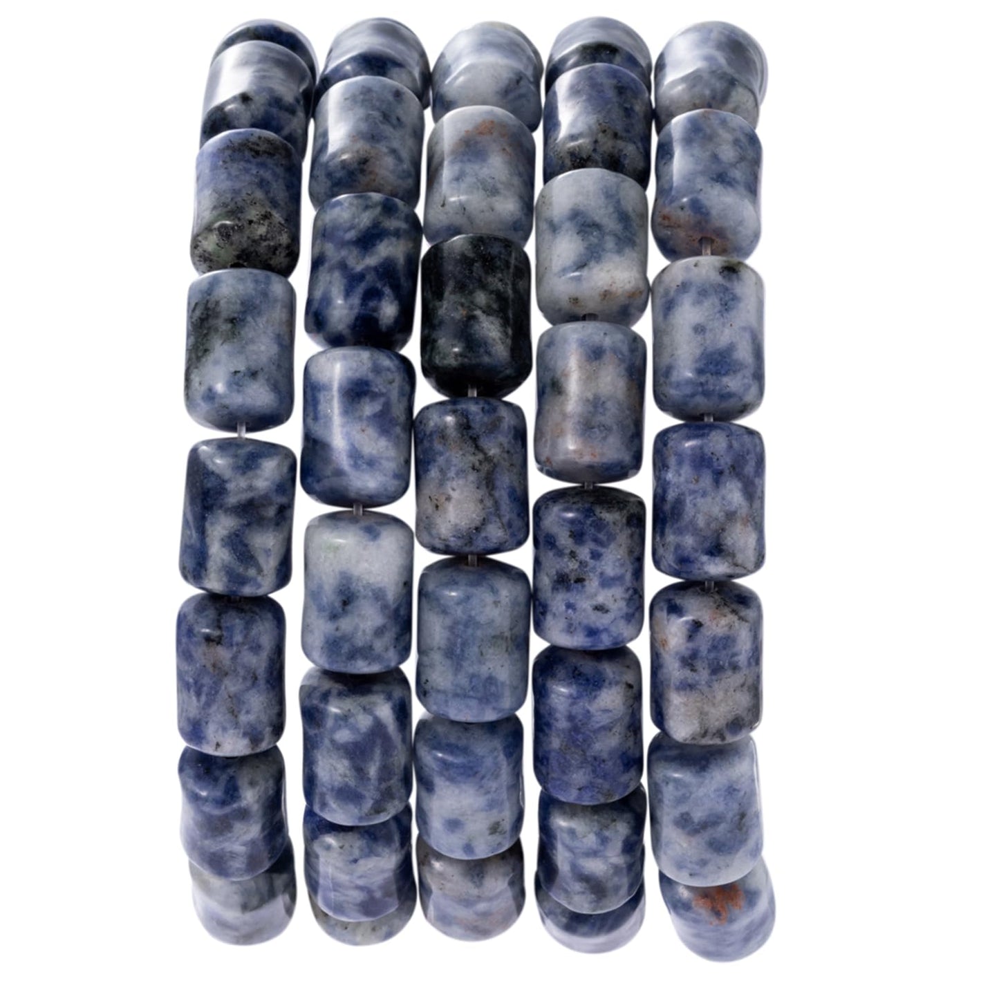 Natural Blue Sodalite Cylinder Tube Beads 10x14mm 38cm/str Loose Semi Gemstone Stone Beads for Making Bracelets Necklace
