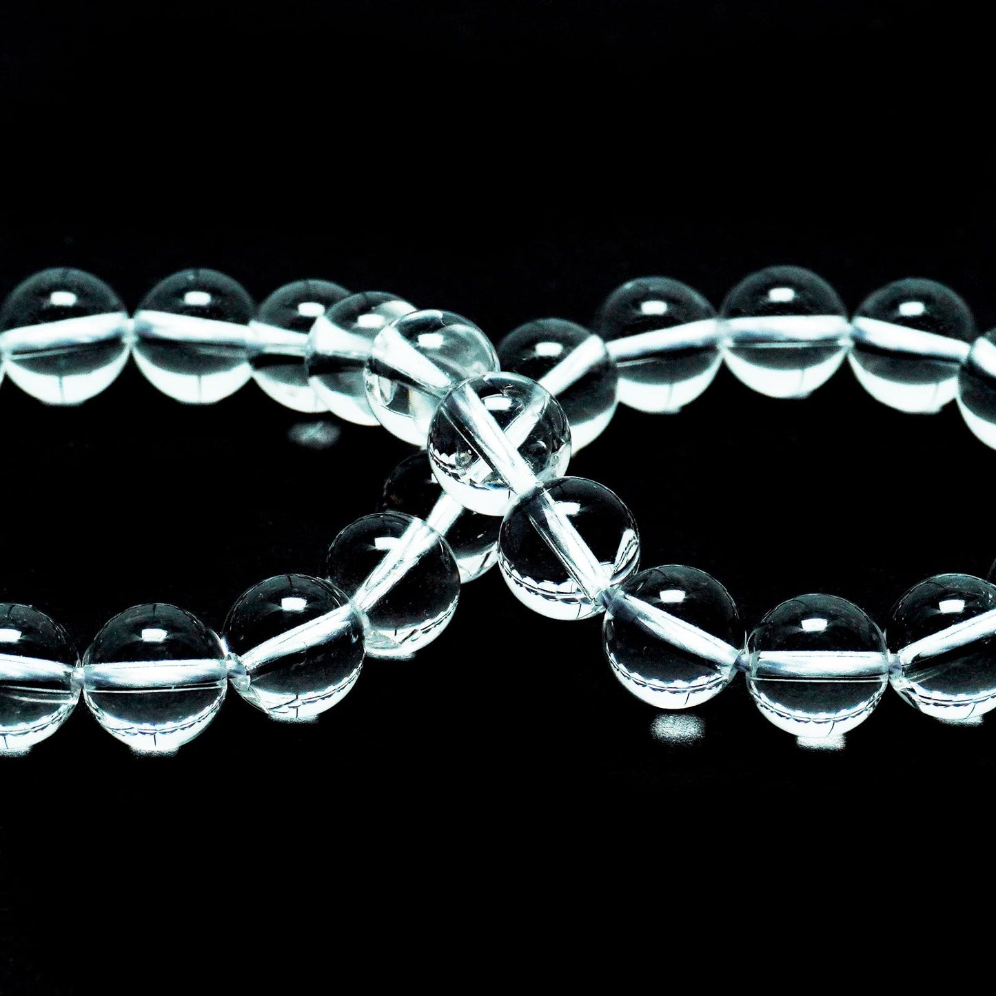 DIQIO Clear Quartz Crystals - Round Loose Stone Beads for Jewelry Making, 6mm (58-60pcs, Clear Quartz Crystals)