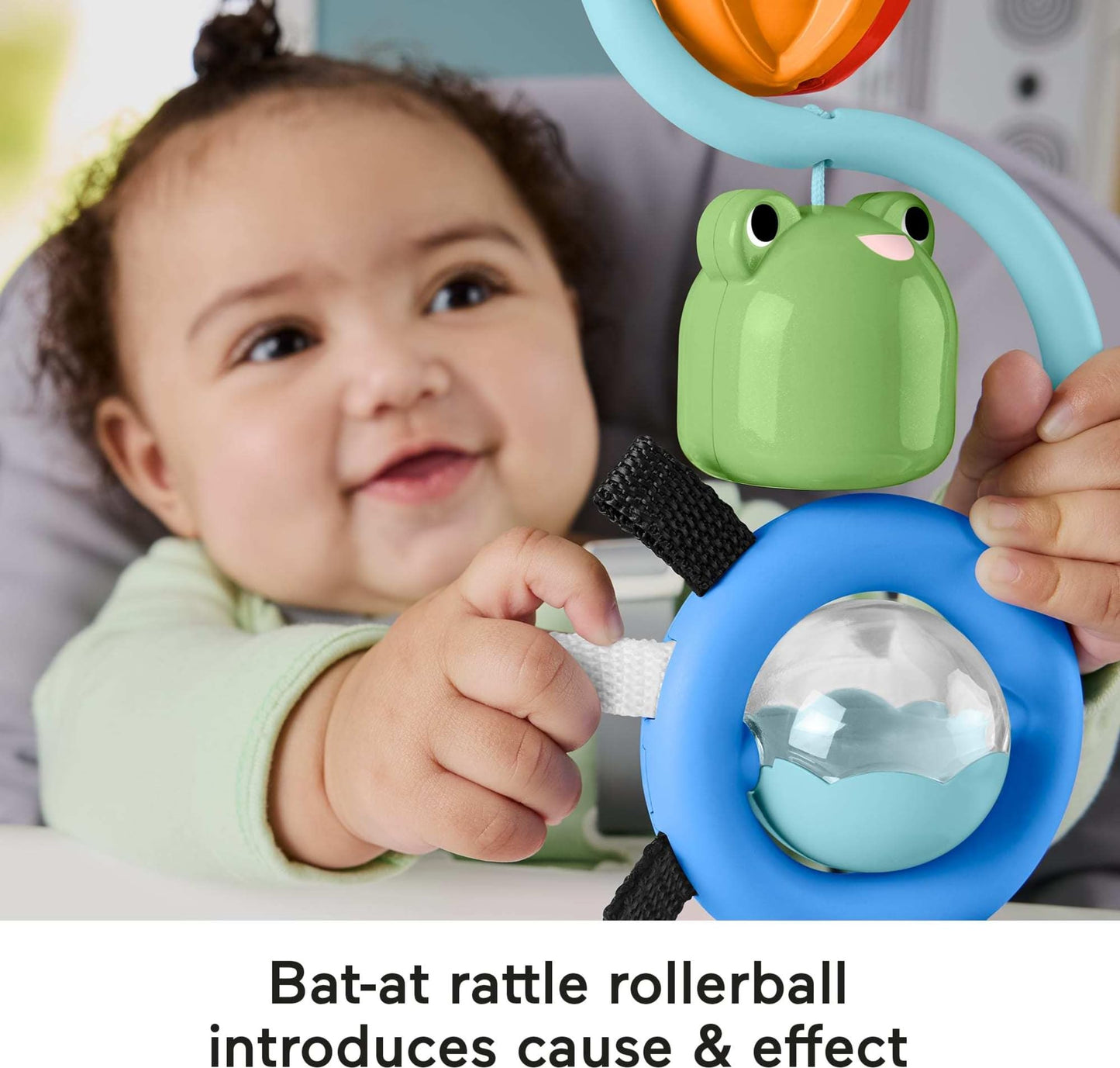 Fisher-Price Baby Toy Sensory Sounds High Chair Busy Activity with Suction Cup for Developmental Play Infants Ages+ Months