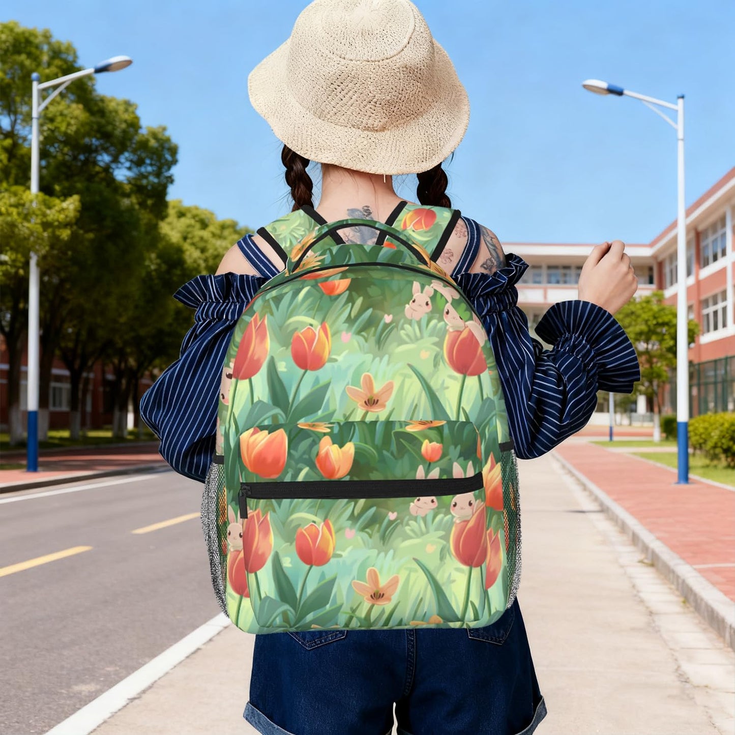 TRYYN Dragon Casual Backpack, Lightweight Laptop Bag Daypack, Cute Fire-Breathing Dragons Backpacks for Women Men Teens Students,Mystical Polyester Bookbag Gifts for School Work Travel Hiking