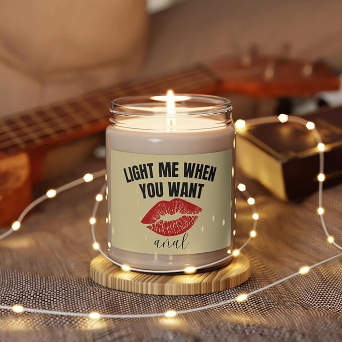 When You Want Anal Candle for Couples, Funny Dirty Candle Gift for Husband, Couples Gifts for Men, Adult Gifts, Birthday Gifts for Him Boyfriend, Relaxing Soy Scented Candle for Her, Style 11