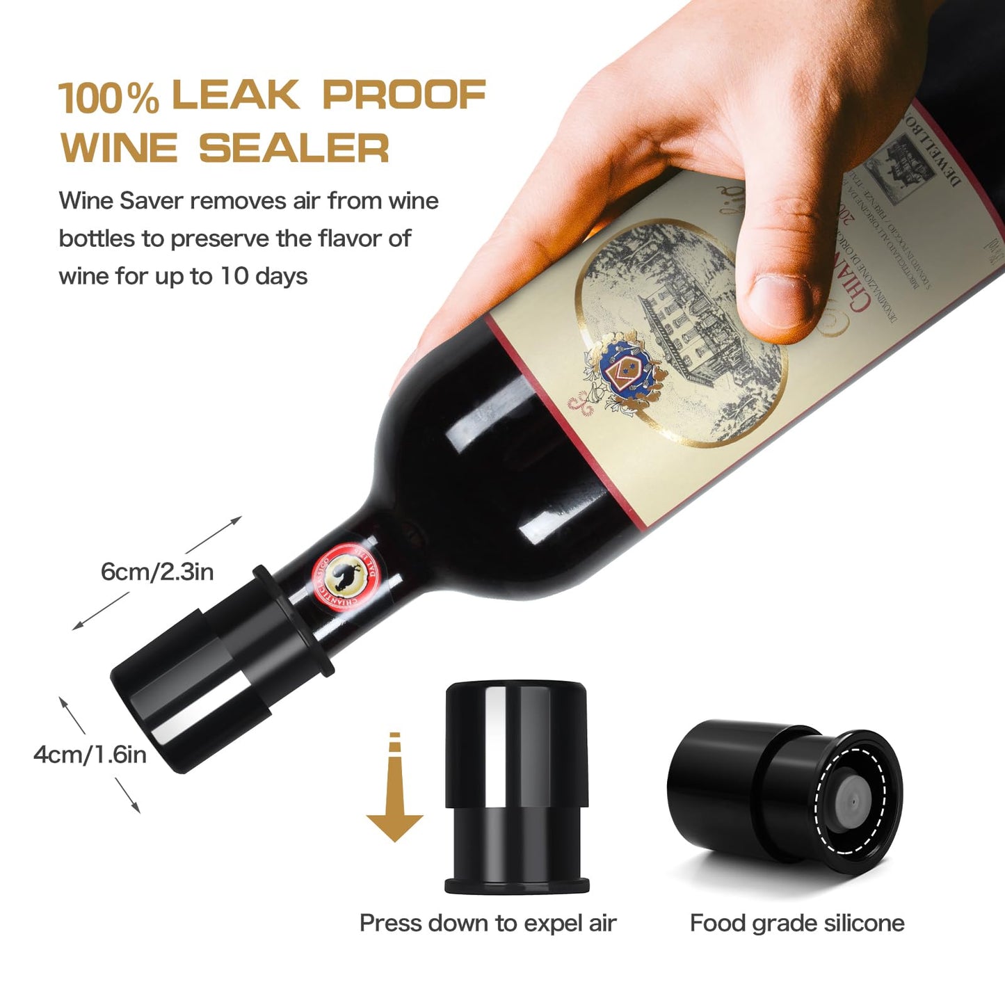 BLUBYEES Electric Wine Aerator Pourer with Stopper, Automatic Wine Bottle Dispenser Machine with USB Rechargeable and Multi-Smart Wine Decanter, Best Wine Gifts for Wine Lovers