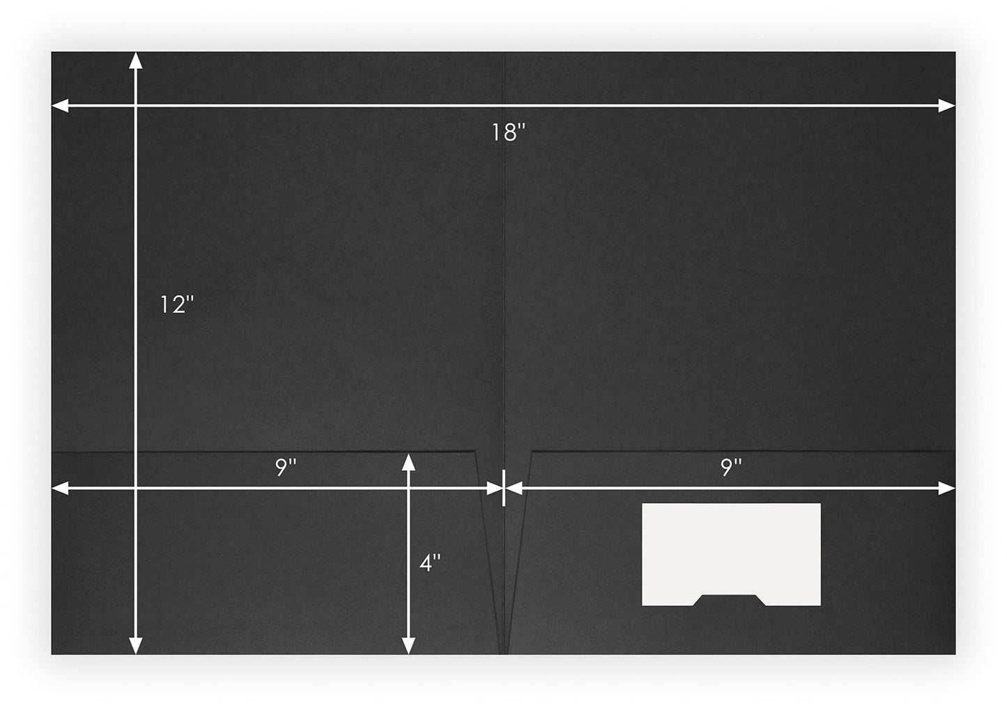 The Gallery Collection, 25 Count, Black, Tax Return Pocket Folders, Gold Foil Stamped, for Tax Professionals (9 x 12)
