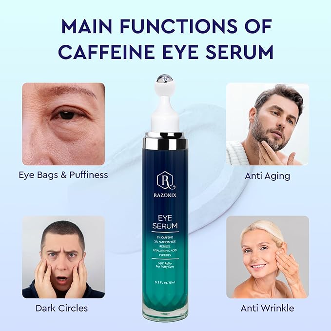 Eye Bags and Puffiness Treatment with Roller (Medium, Unscented)