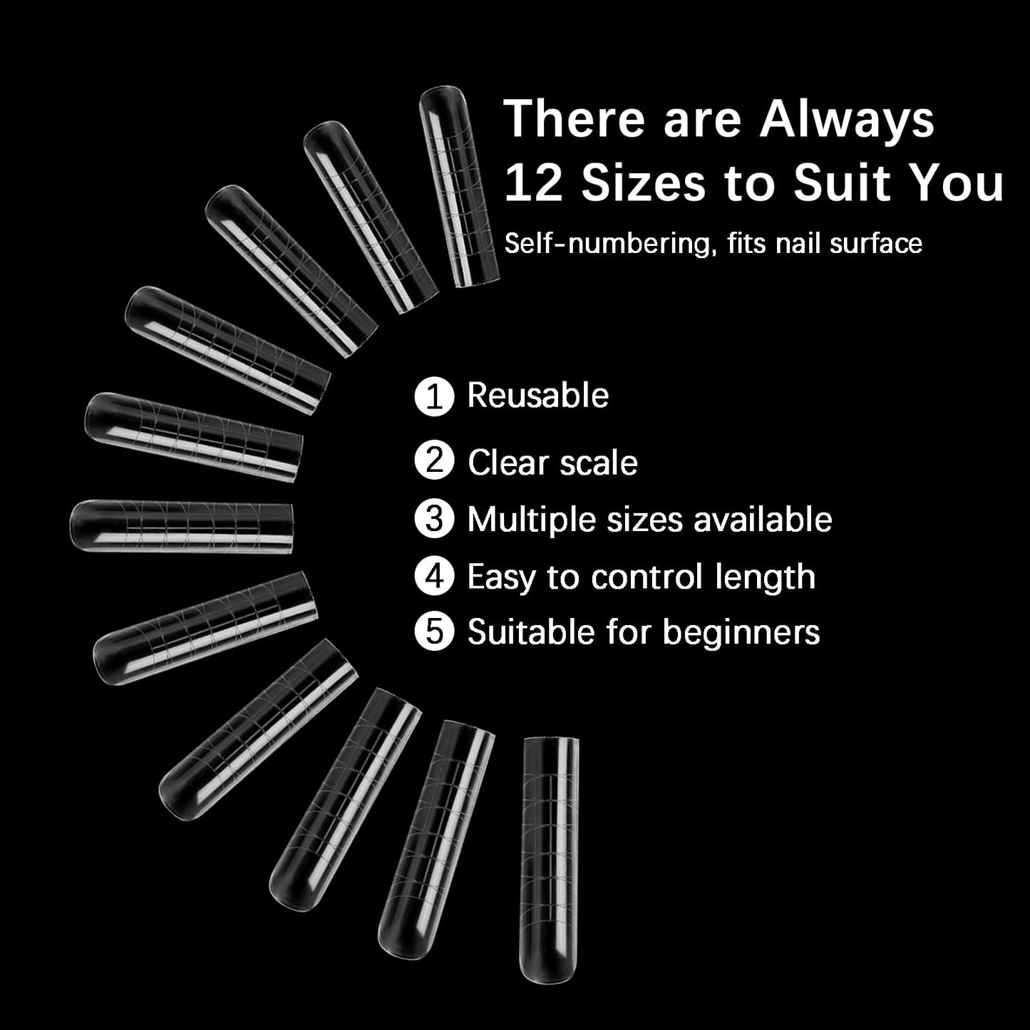 Vnjaoi 120 Pcs Poly Extension Gel Dual Nail Forms + 60 PCS Silicone French Manicure Stickers for Gel Manicure Art Design Salon DIY at Home