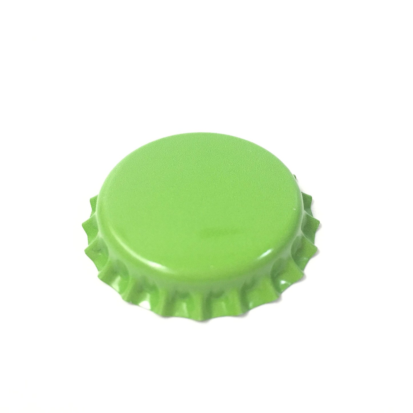 RUTICH 100 PCS Crown Bottle CaPs Decorative Bottle Cap Both Sideds Printed for Hair Bows, DIY Pendants or Craft ScraPbooks Lime Green…