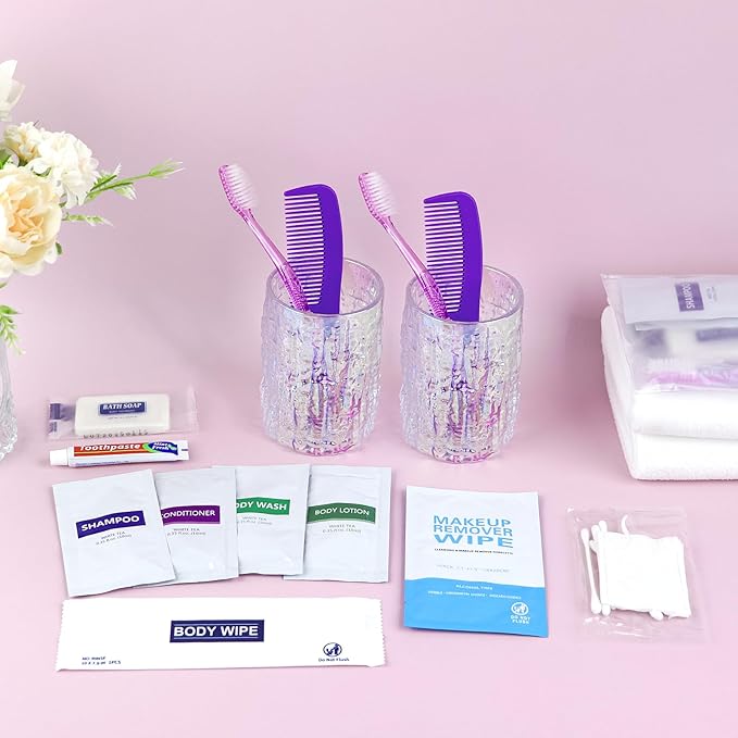 5 Kits Travel Toiletry Kit Bulk, Personal Hygiene Kit, Disposable Hygiene Kit Homeless Care Supplies Charity Kit For Home, Hotel, Camping, Travel