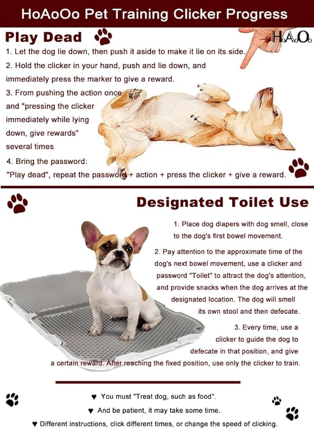 Dog Training Clicker with Sring Wrist and Keyring - Pet Dog Training Clickers for Puppy, Cat, Potty, Bird, Horse, Pet, Trainer Training Tools, Behavior Aids