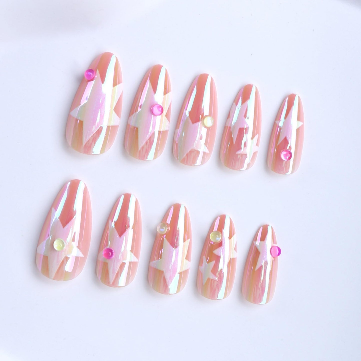 SEENEEY Press On Nails FT036, Nails 014