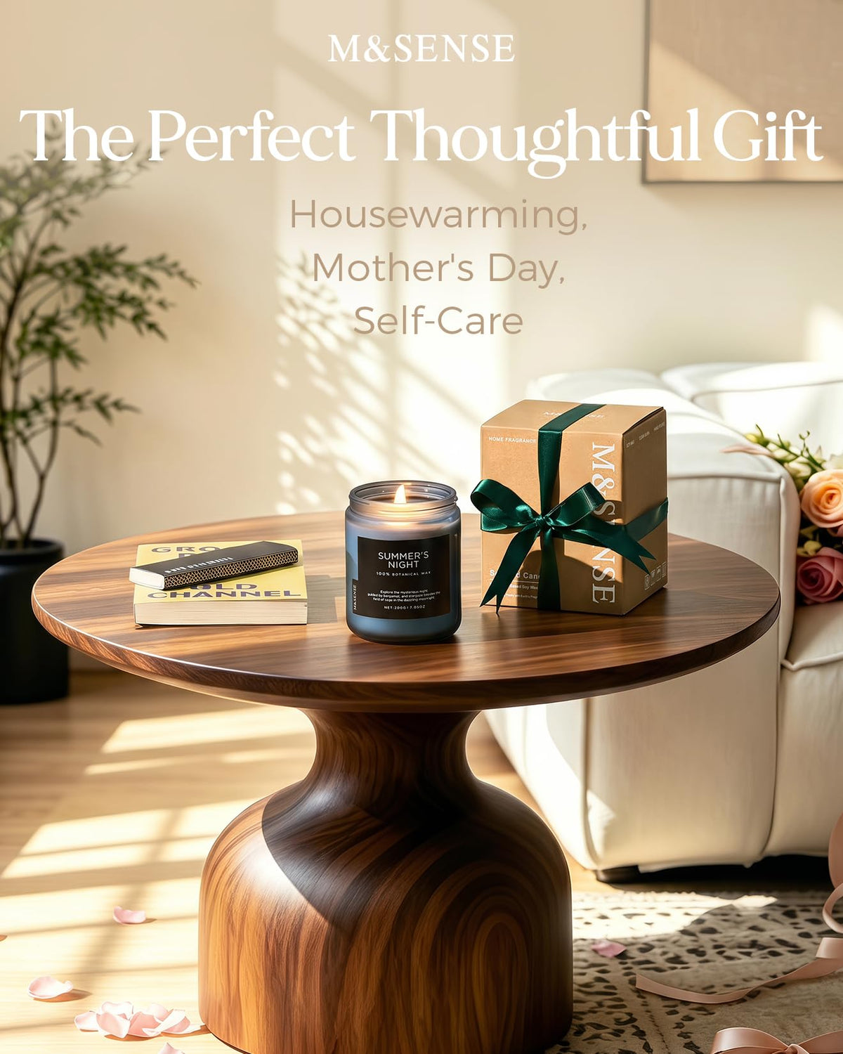 Sage Wood Scented Candles for Home (7.05 Ounce)