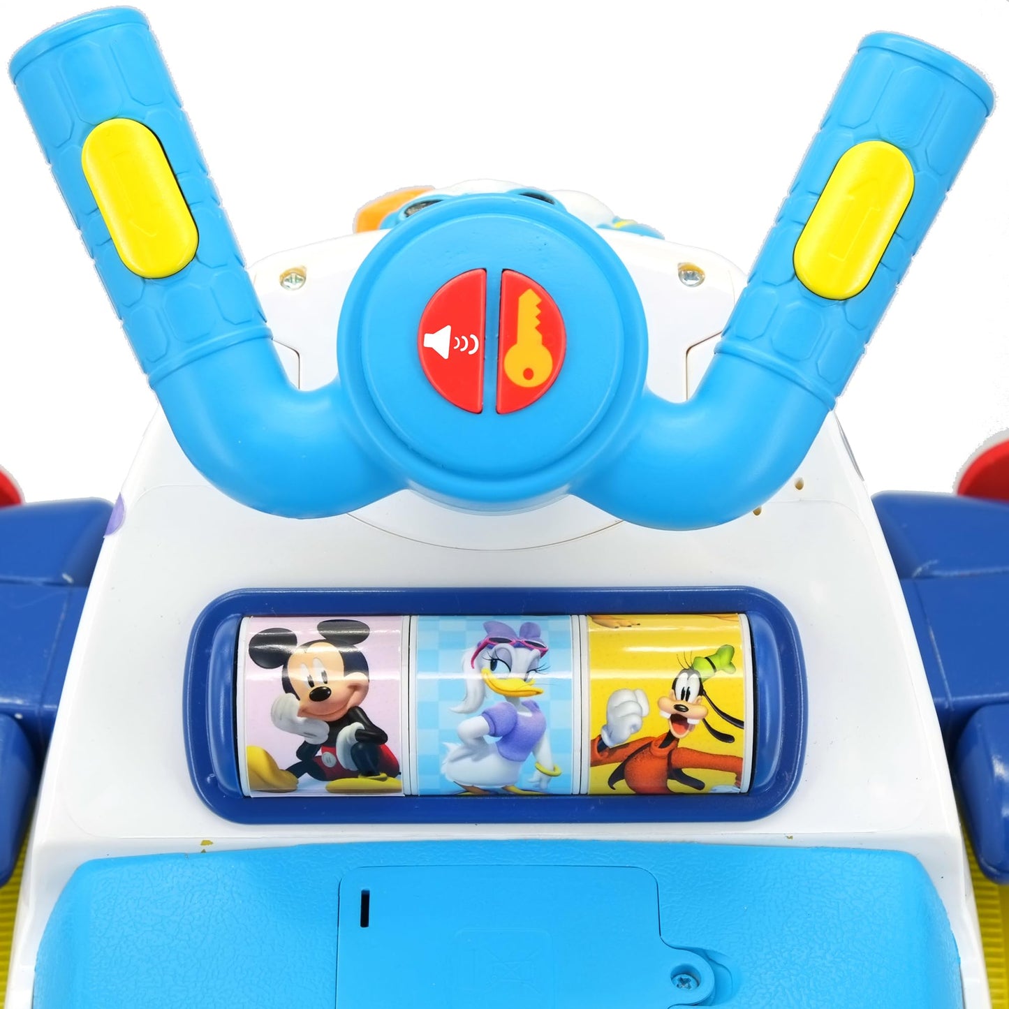 Kiddieland Disney Donald Duck Activity Plane Ride-On, Foot-to-Floor Lights & Sounds with Interactive Steering Wheel, Dashboard, Parent Handle, Ages 12–36 Months