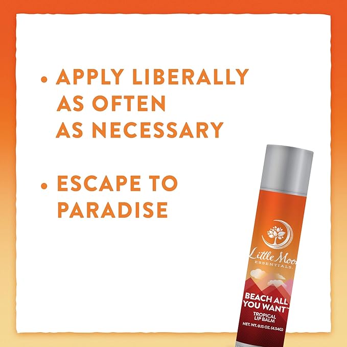 Little Moon Essentials Lip Balm (Beach All You Want, 3 Pack)