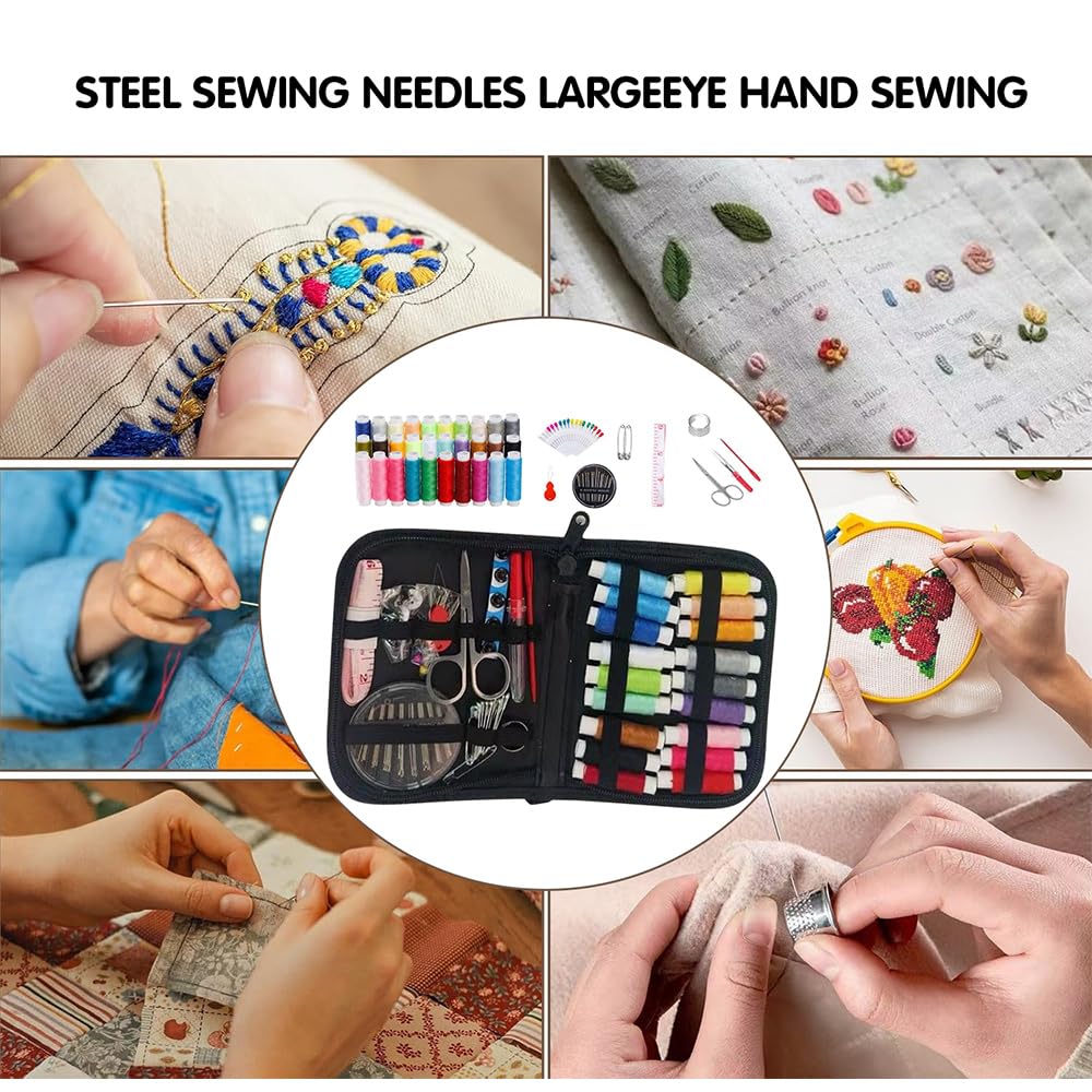 2026 New Embroidery Stitch Book Kit, All-in-One Embroidery Stitch Books and Sewing Kit, 86-Piece DIY Embroidery Stitching Book Kit with 106 Patterns, Tools and Tutorials, Suitable for beginners.