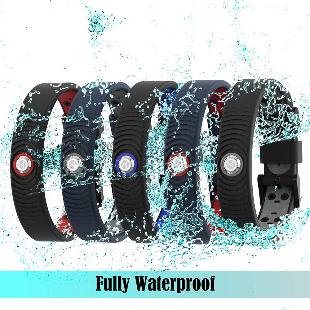 PROEXL 18 MAX Sports Magnetic Bracelet for Men - Waterproof - Breathable Strap - Super Strength - Black Red