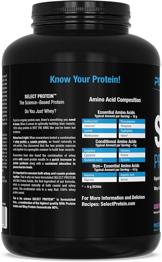 PEScience Select Low Carb Protein Powder, Cake Pop, 55 Serving, Whey and Casein Blend, Keto Friendly, Gluten Free, Best Tasting, Clean Isolate for Women and Men