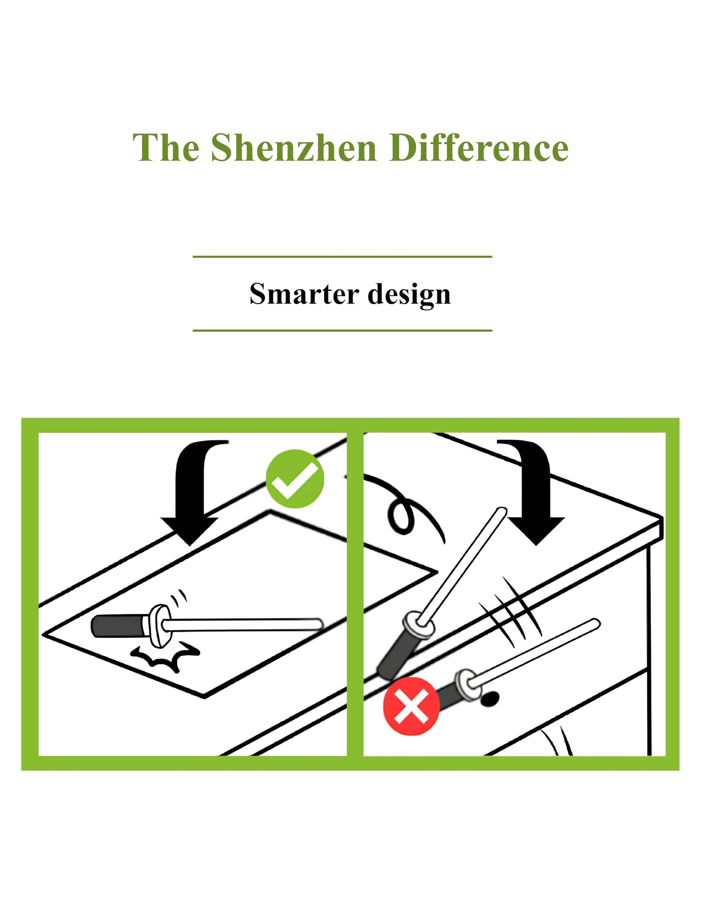 Shenzhen Knives White Ceramic Knife Sharpener Honing Rod: Best Professional Knife Sharpening Tool.12 Inch Honing Stick, Ceramic Honing Rod for Chef's Knife and Kitchen Knife