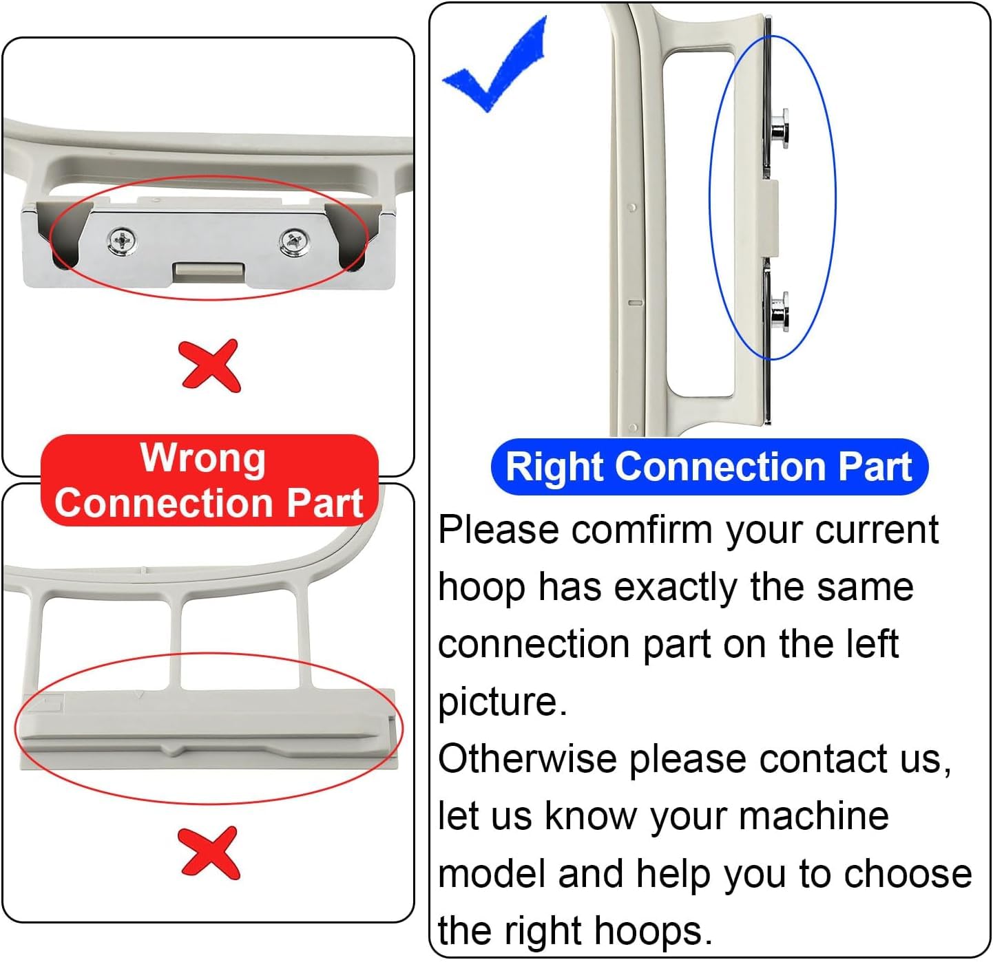 Maggiehoop Embroidery Hoops for Brother SE700 SE600 PE545 PE535 PE550D SE725 SE630 SE400 PE525 PE540D PE500 SE625 SE425 M380D LB5500 Innovis Babylock Brother Embroidery Machine Hoop (3in1-A Set)