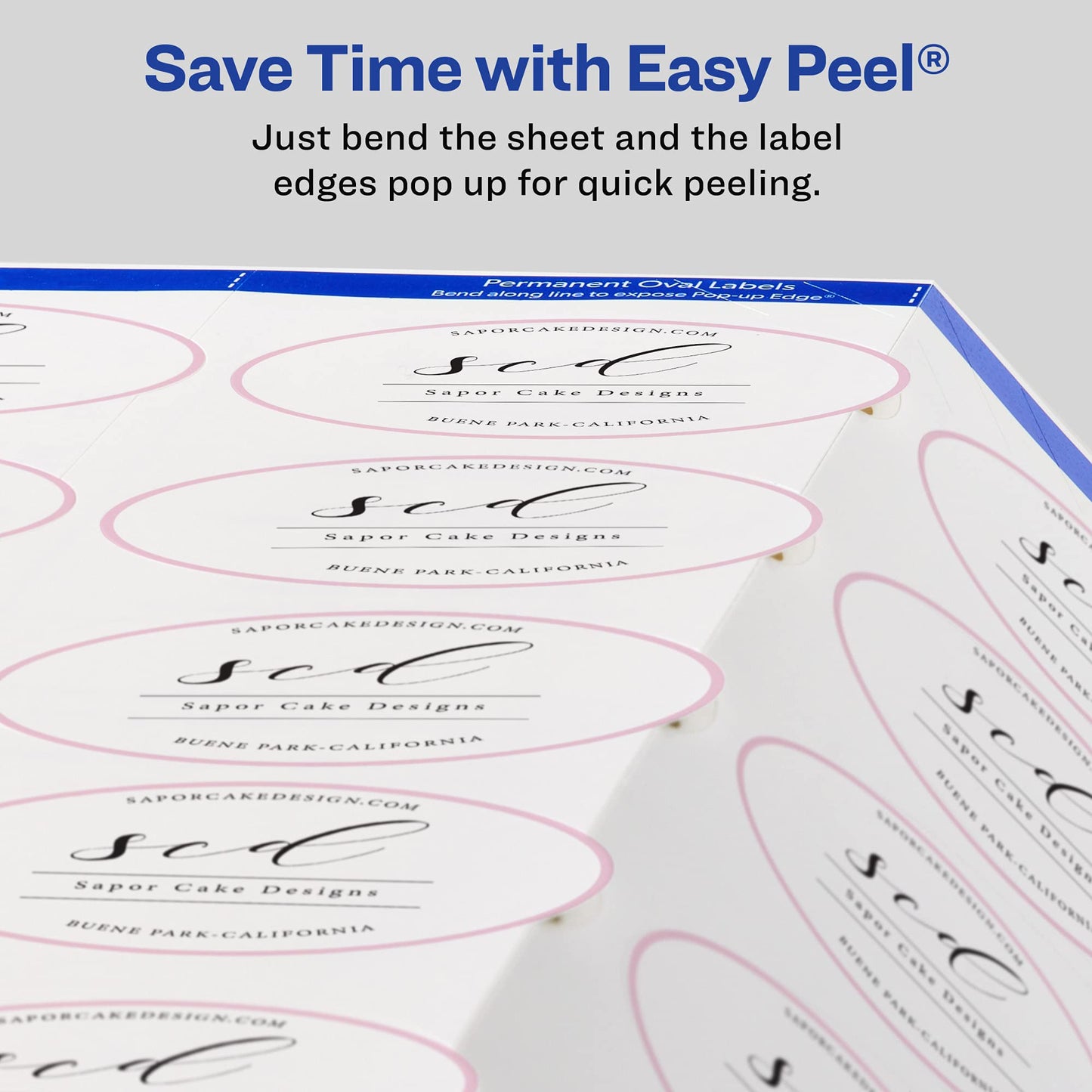 Avery Printable Oval Labels, 2" x 3-1/3", Glossy White, Laser & Inkjet Compatible, 80 Blank Labels Total, Great for Mailing, Branding, Packaging, and More (22820)