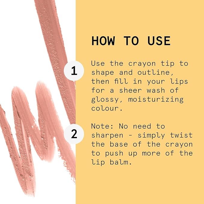Beauty Pie Shine Up Luxe Lip Colour Balm Stick (Baby Bare) For Hydrating, Softening & Soothing Lips