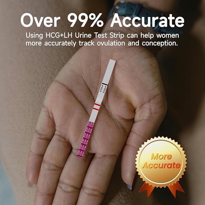Ovulation Tests, Ovulation Test Strips, Ovulation Predictor Kit 40 Count + 10 Count Pregnancy Test Strips for Home Detection, Over 99% Accuracy