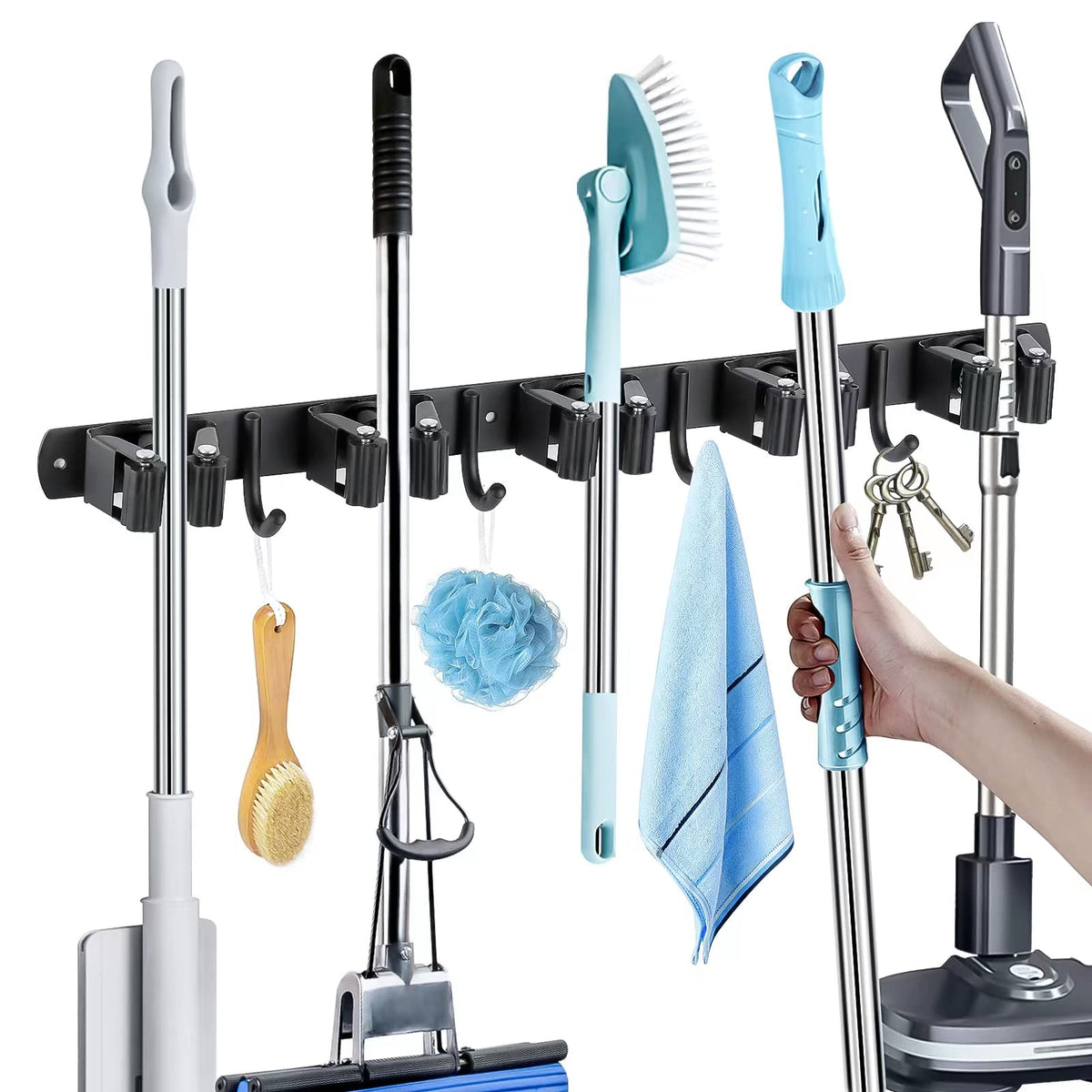 Broom Holder Wall Mount