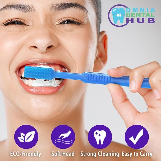200 PCs Disposable Prepasted Toothbrushes by Omnia ONE | Convenient, Ready-to-Use, Hygienic – Perfect for Travel, Dental Offices, and On-The-Go Oral Care