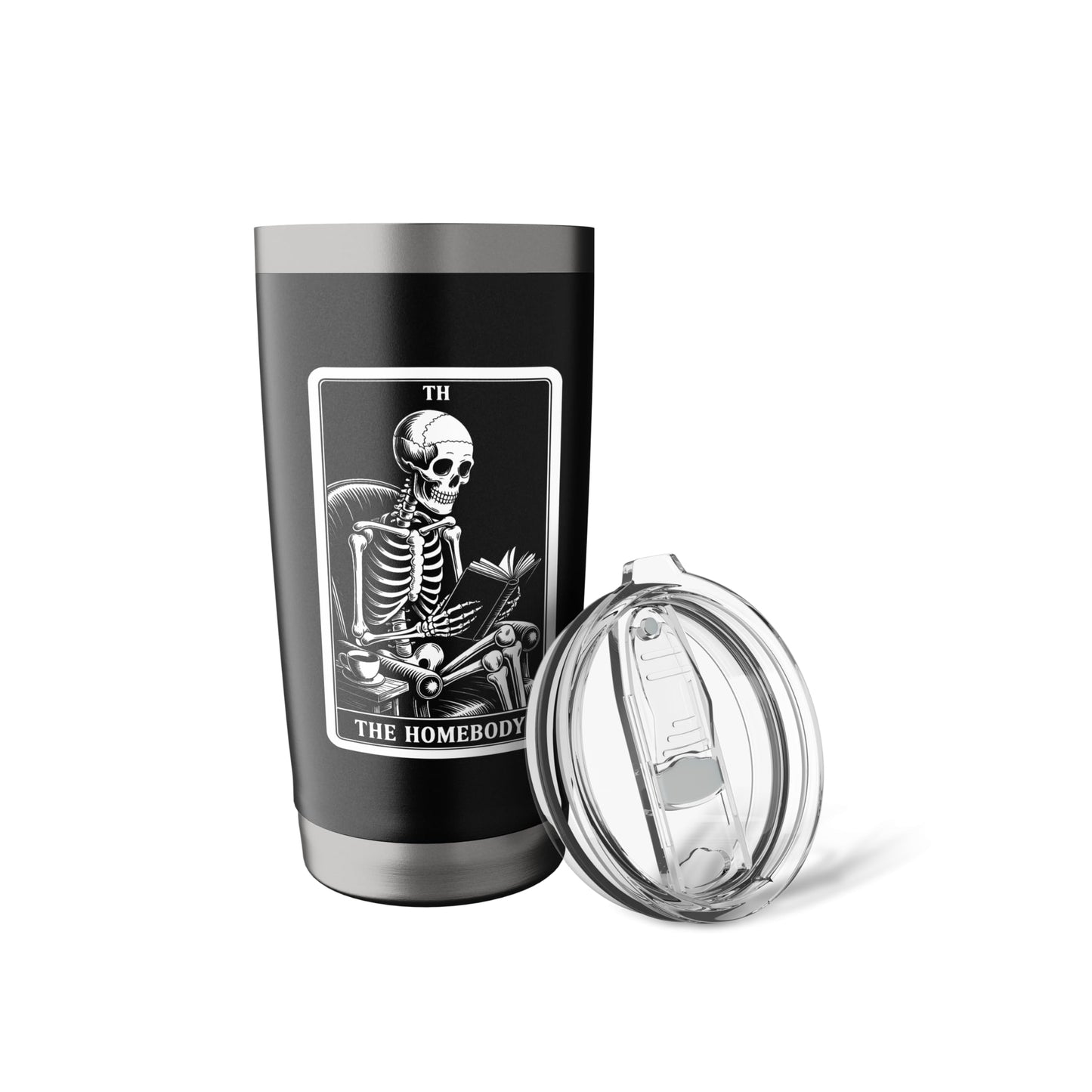 The Homebody Tarot Card Indoorsy Men Introvert Stainless Steel Insulated Tumbler